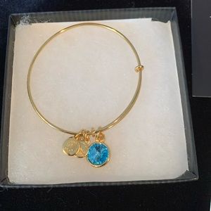 Alex and Ani Aquamarine Bracelet (+) Energy NWOT